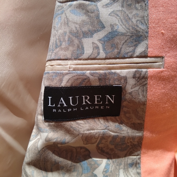 NWT Men's Lauren Ralph Lauren Ultraflex 100% Linen Lassiter Coral Blazer - Picture 15 of 16